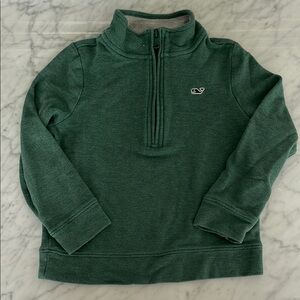 Vineyard Vines Green Quarter-Zip Sweater